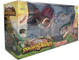 RADIO CANTROL JUMBO SPINOSAURUS WITH LIGHT & SOUND  20" - BATTERY OPERATED ITEM # F191
