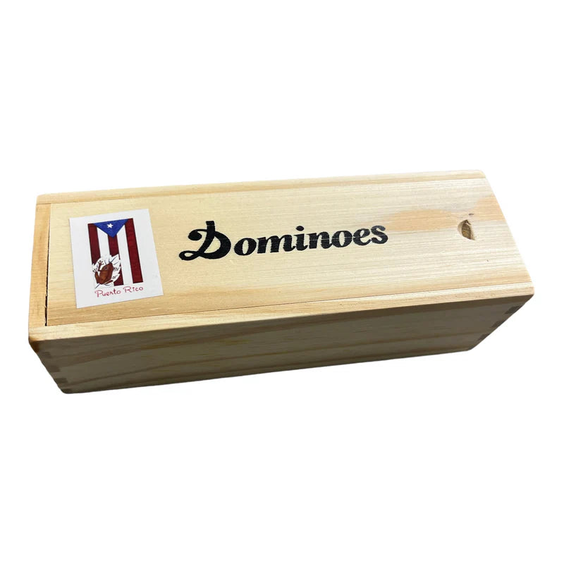 DOMINOES DE PUERTO RICO BANDERA CON COQUI EN HOJA