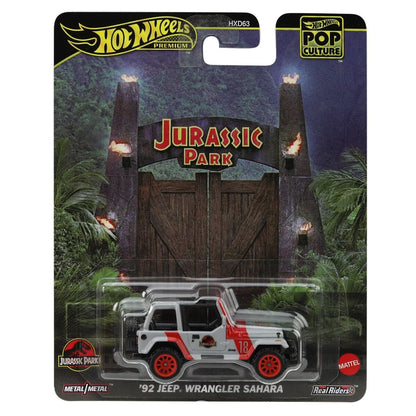 1/64 1992 JEEP WRANGLER SAHARA JURASSIC PARK - HOTWHEELS