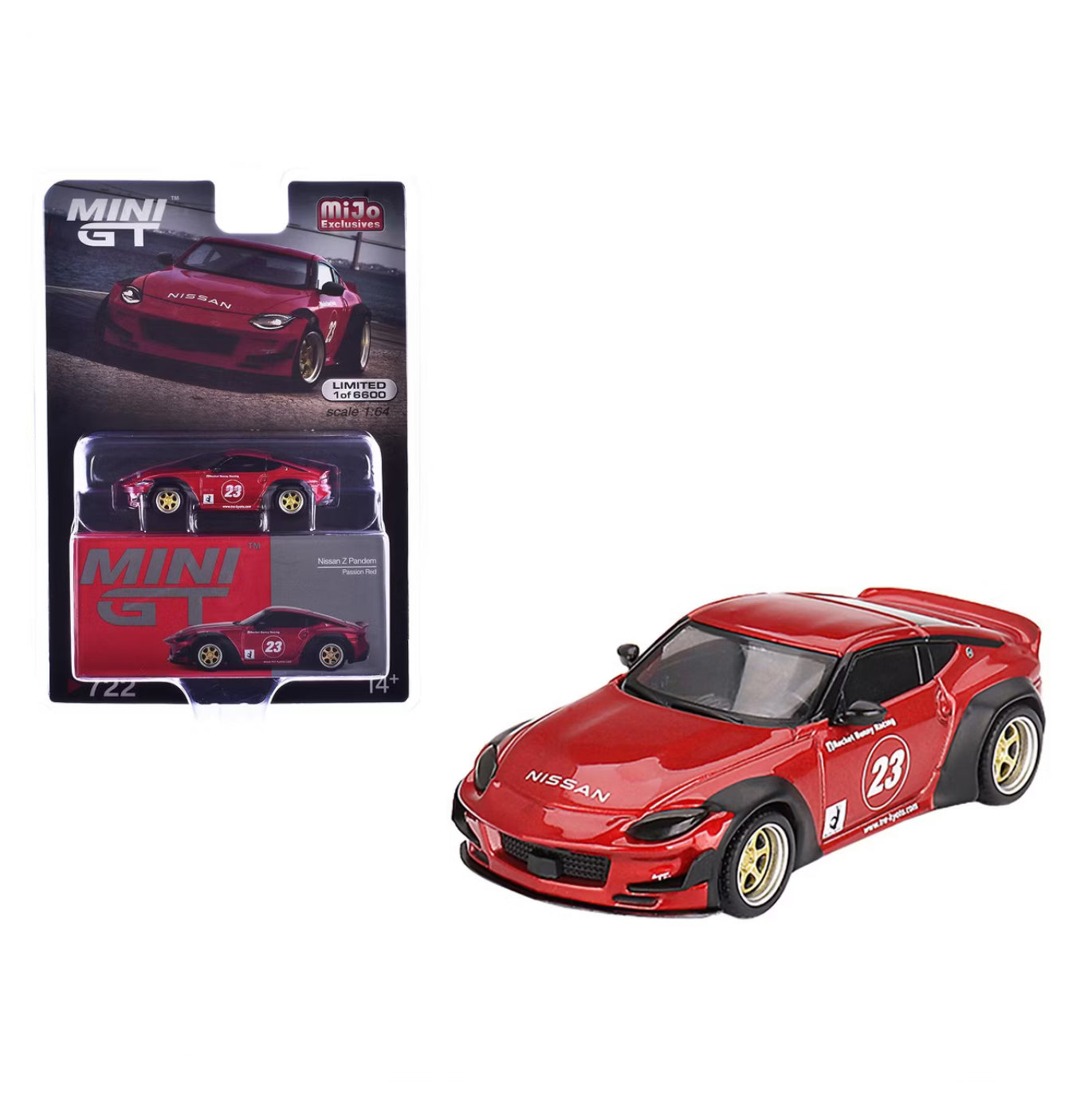 1/64 NISSAN Z PANDEM ROJO PASIÓN