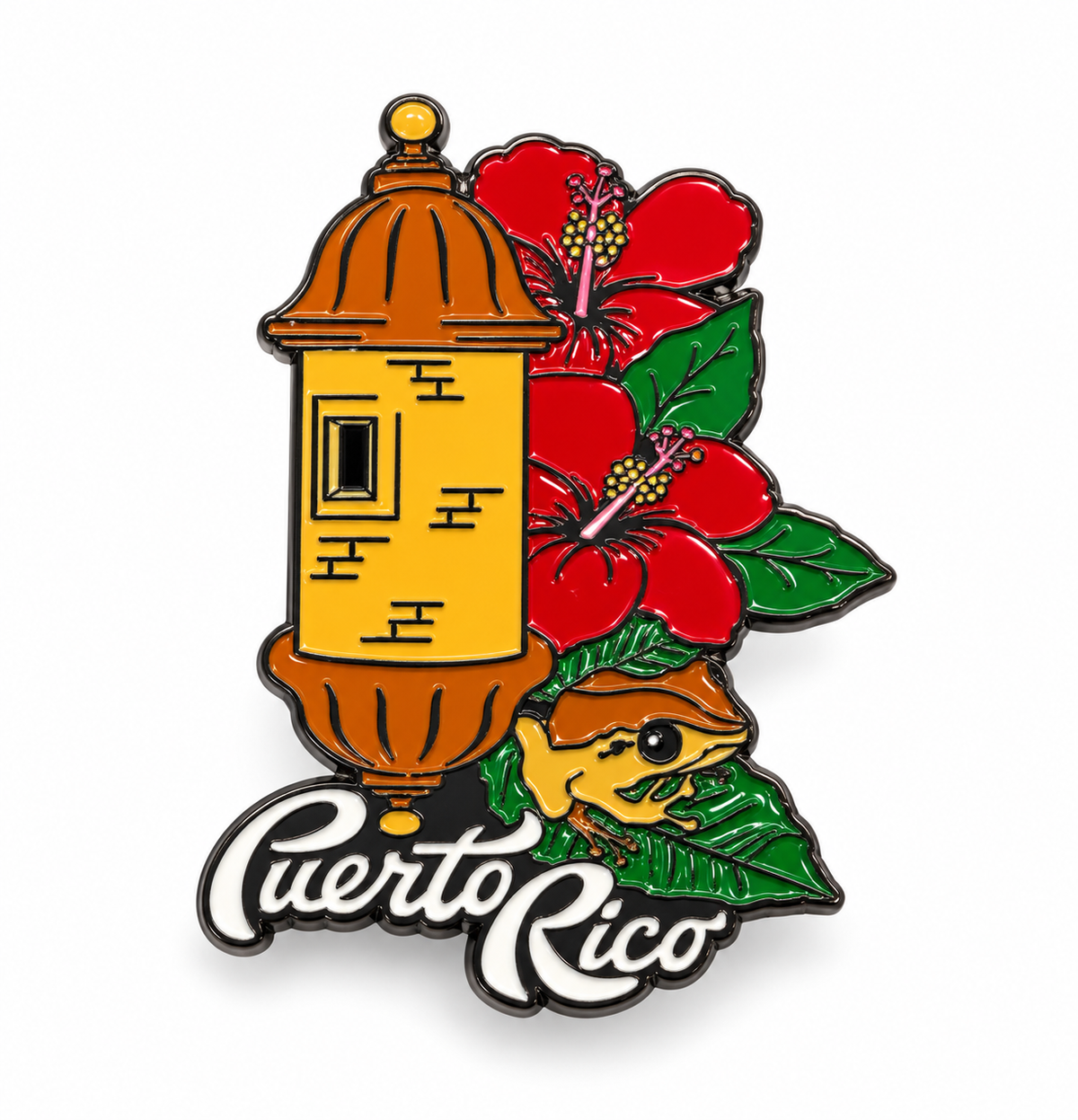 PUERTO RICO MAGNET - GARITA, COQUI, FLOR DE MAGA.  FM01