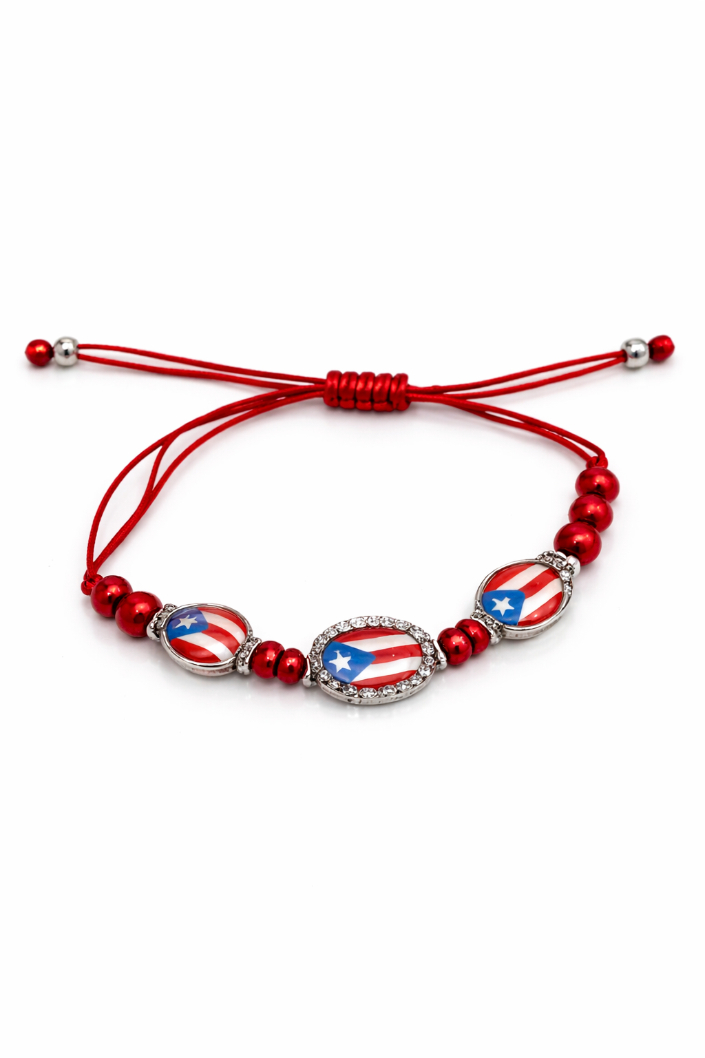PULSERA CON BANDERA DE PUERTO RICO (AJUSTABLE) BL-9062PR