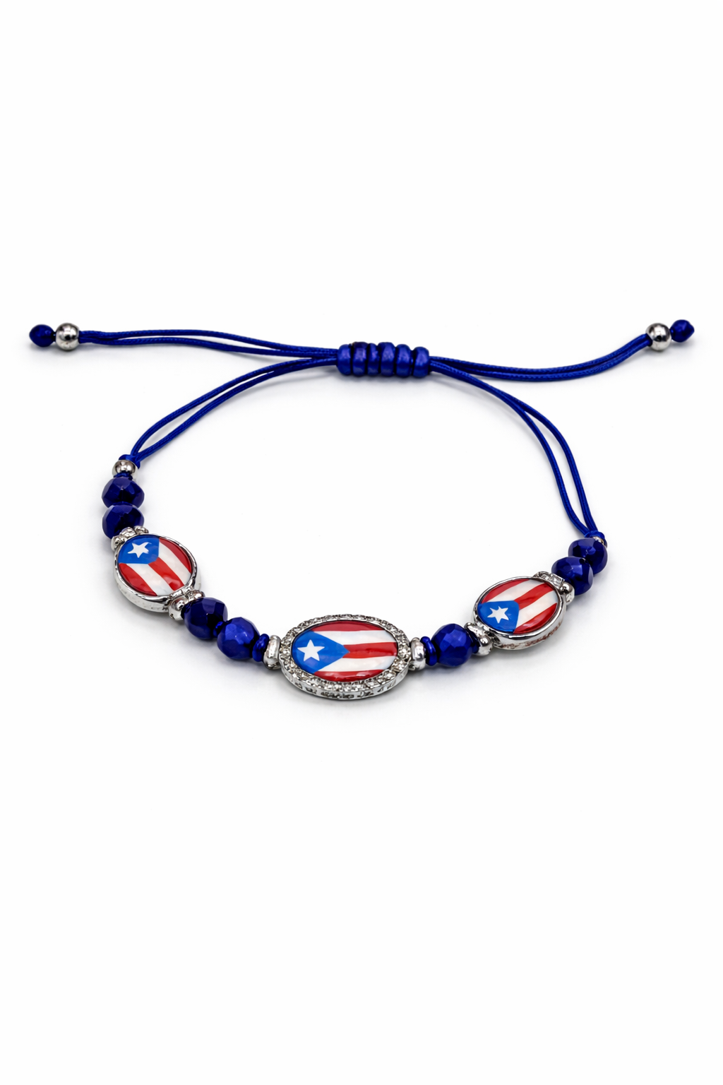 PULSERA CON BANDERA DE PUERTO RICO (AJUSTABLE) BL-9062PR