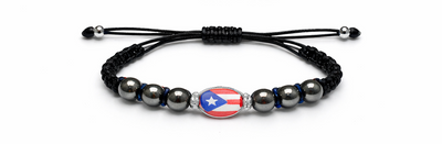 PULSERA CON BANDERA DE PUERTO RICO (AJUSTABLE) PBR1534PR