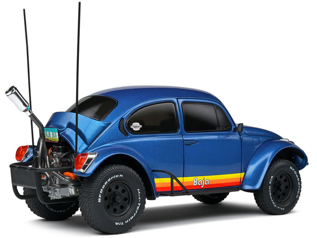 1/18 1975 VOLKSWAGEN BEETLE BAJA METALIC BLUE - SOLIDO