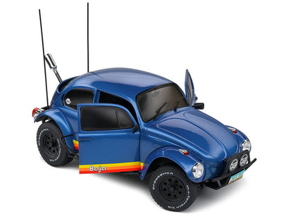 1/18 1975 VOLKSWAGEN BEETLE BAJA METALIC BLUE - SOLIDO