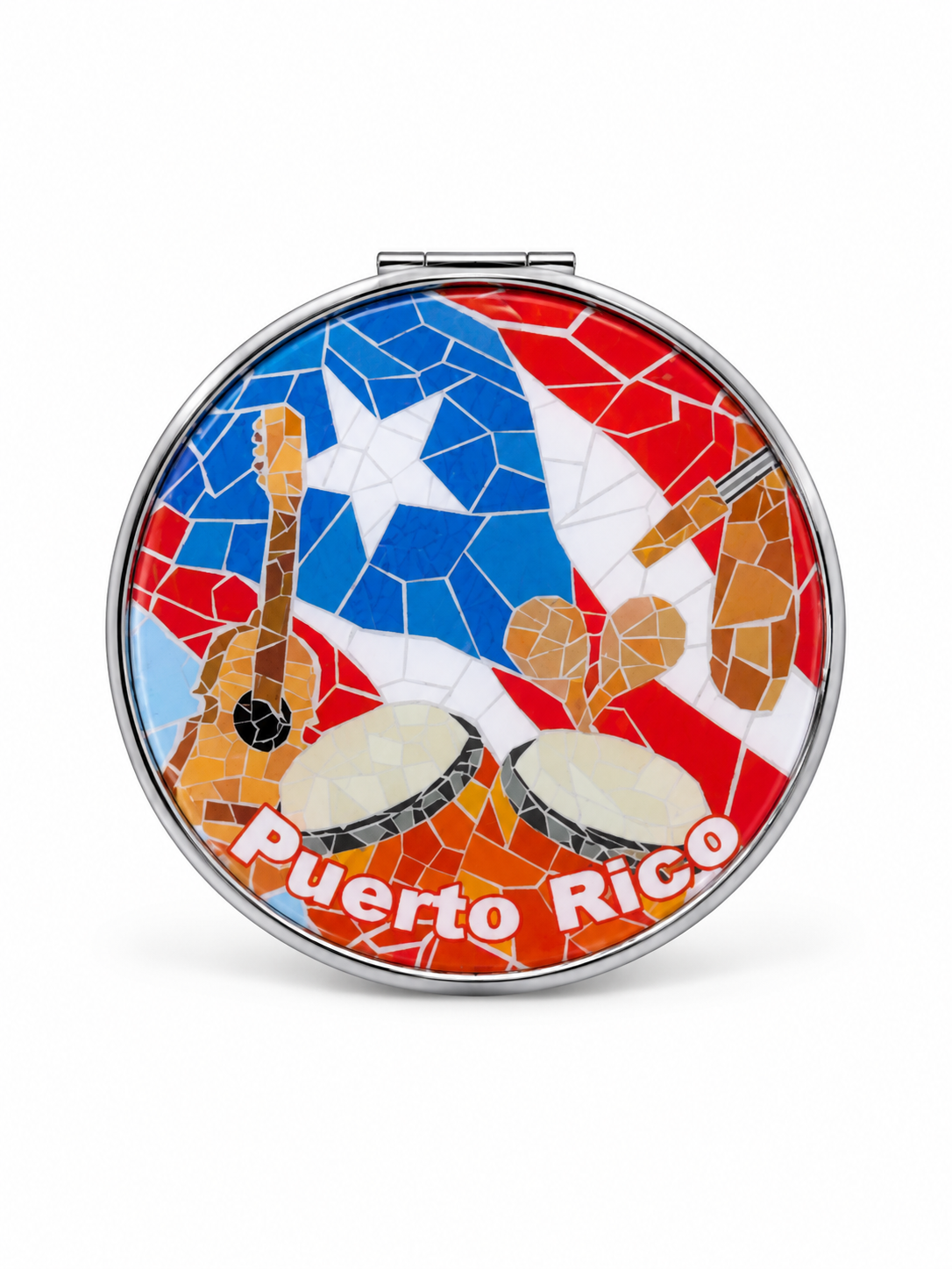 3.5" PUERTO RICO POCKET MIRROR