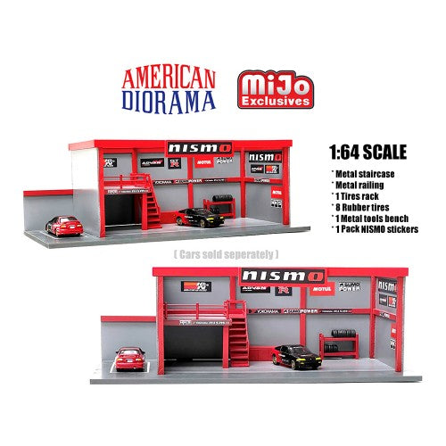 1/64 GARAGE DIORAMA (ADVAN DECAL INCLUDED).