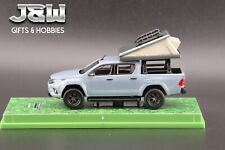 1/64 TOYOTA HILLUX GREY WITH CAMPER TENT