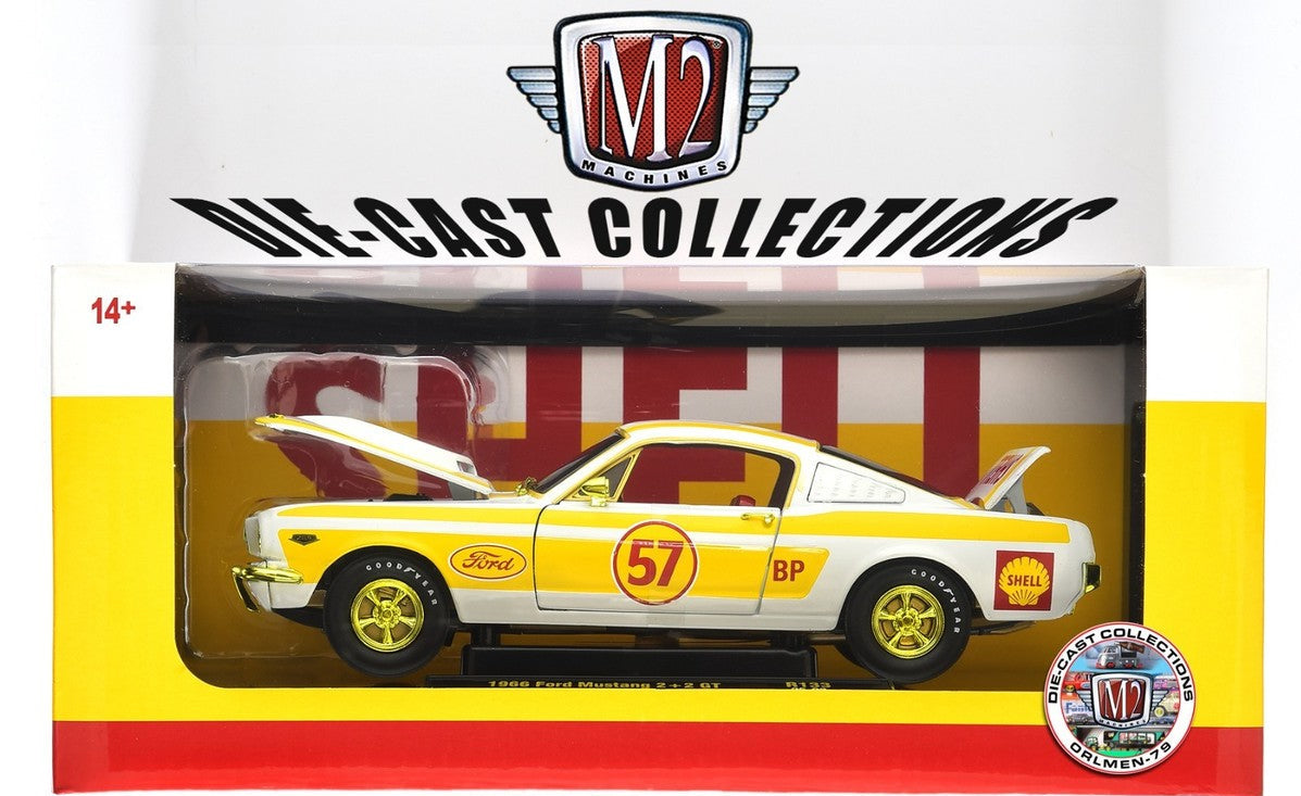 1/24 1966 FORD MUSTANG 2 + 2 GT SHELL (GREEN RIM VARIATION “CHASE”) - M2 MACHINES