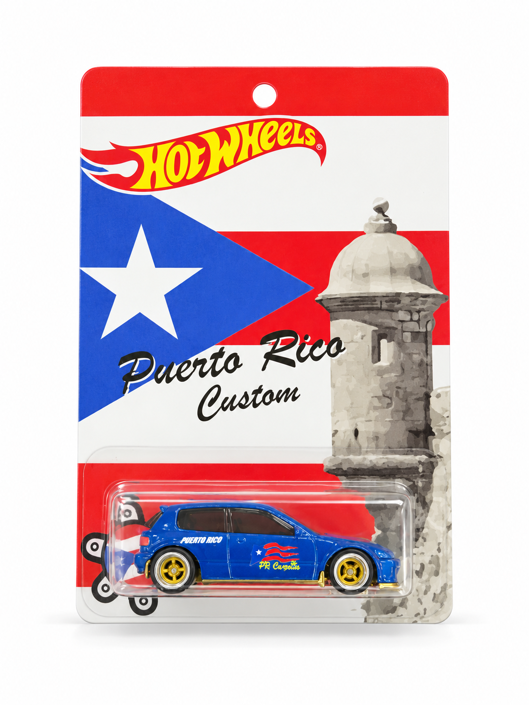 1/64 HONDA CIVIC EG PUERTO RICO CUSTOM HOT WHEELS