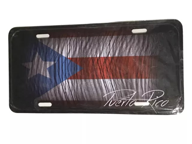 TABLILLA CON BANDERA DE PUERTO RICO