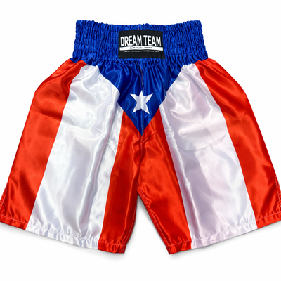 PUERTO RICO FLAG BOXING SHORT - PANTALÓN DE BOXEO CON BANDERA SE PUERTO RICO