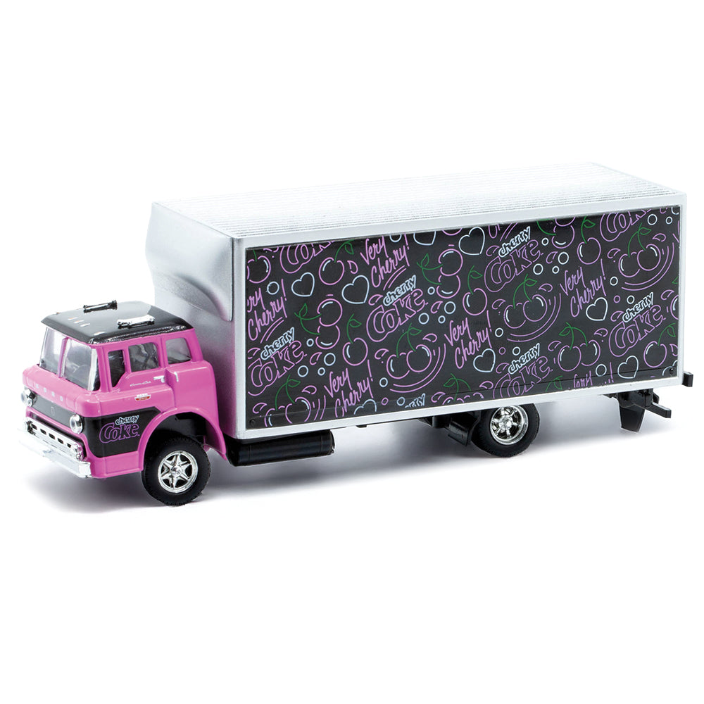 1/64 1966 FORD C-950 TRUCK & 1965 FORD MUSTANG 2+2 CHERRY COKE - M2 MACHINES