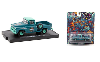 1/64 1958 CHEVROLET APACHE STEPSIDE MAUI AND SONS - M2 MACHINES