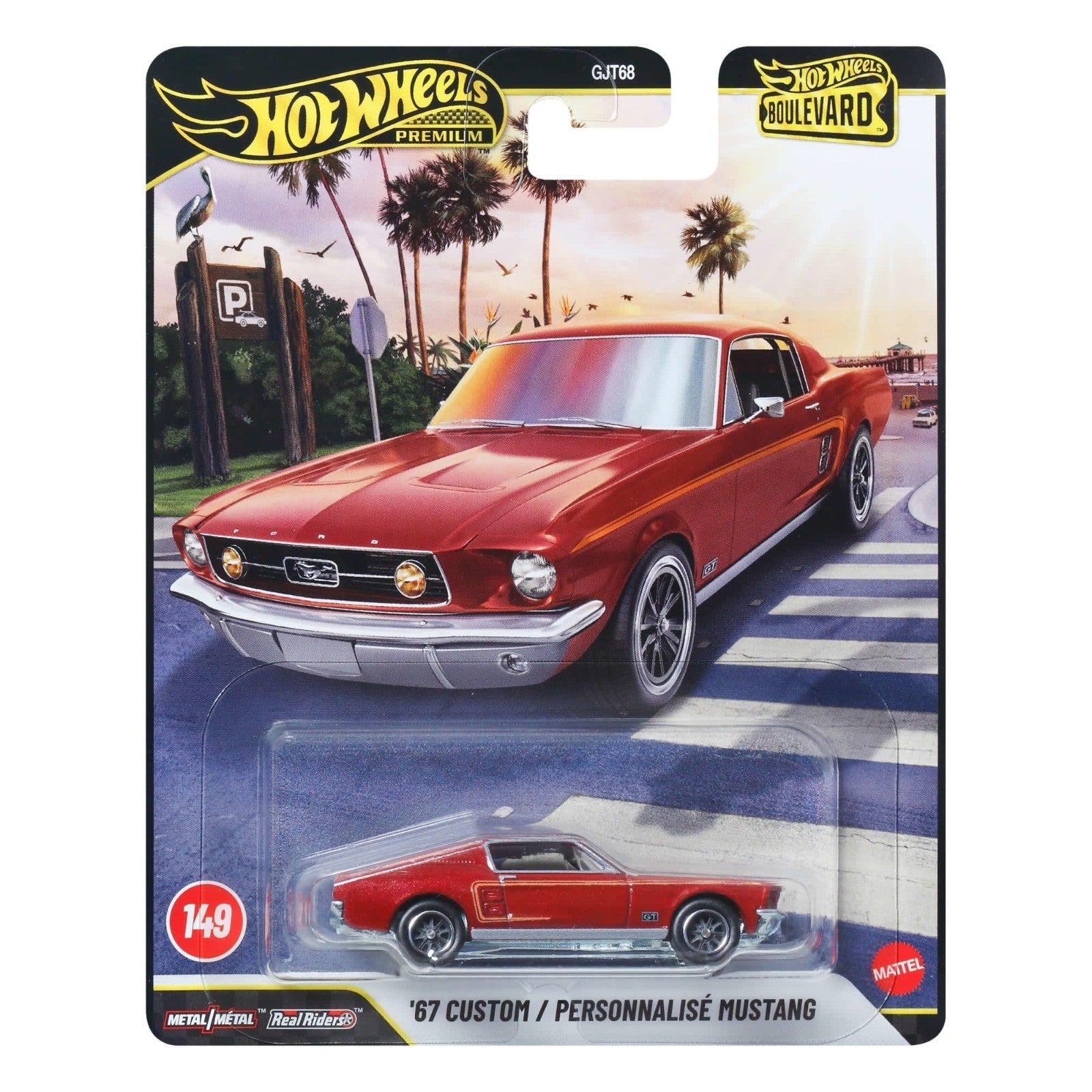 1/64 1967 CUSTOM / PERSONNALISE MUSTANG BLVD - HOTWHEELS 149