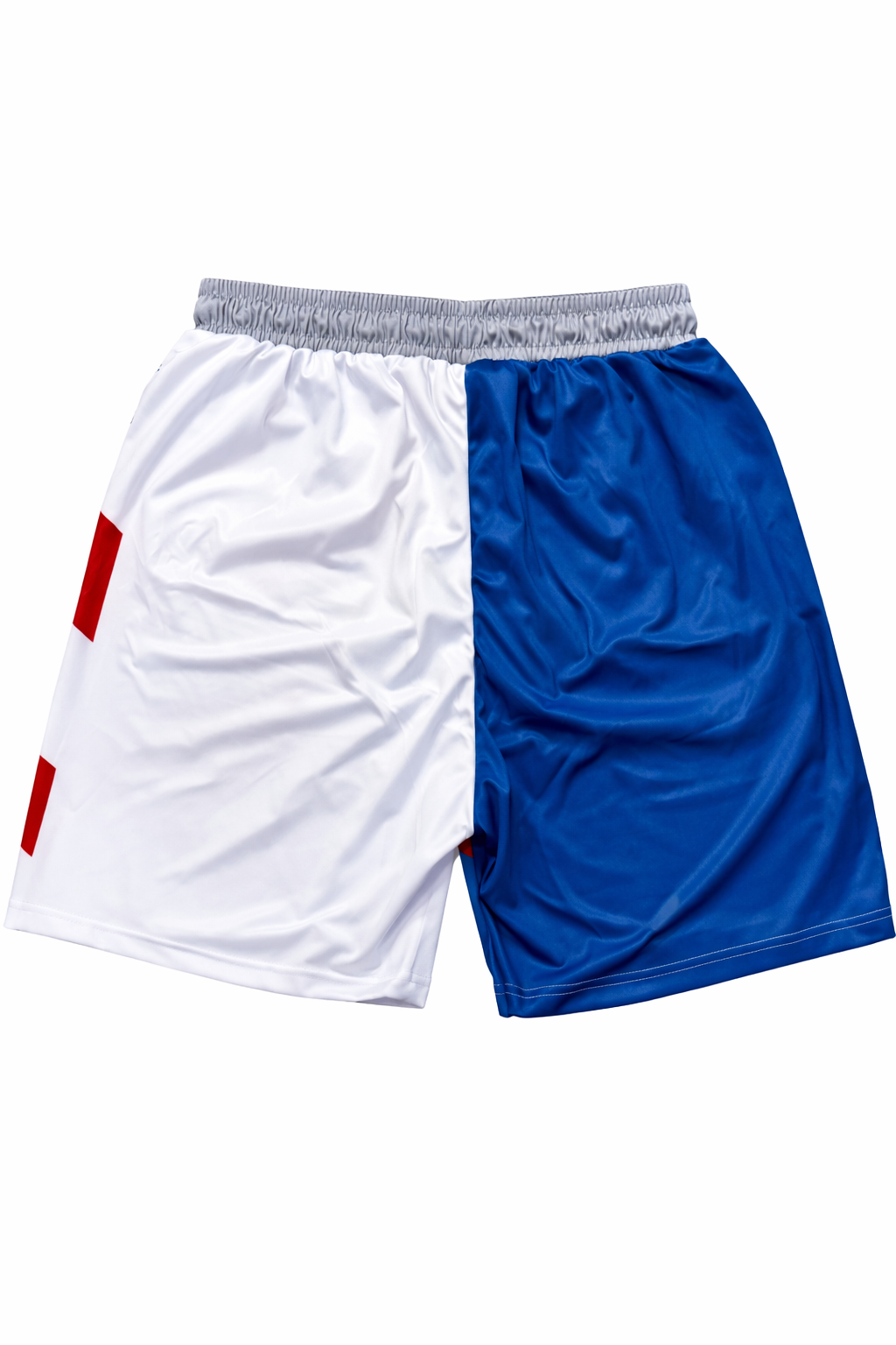 PANTALON CON BANDERA DE PUERTO RICO AZUL OBSCURO - PUERTO RICO FLAG DARK BLUE BASKETBALL SHORTS