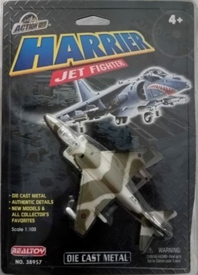 HARRIER JET FIGHTER 1/100 DIE CAST METAL