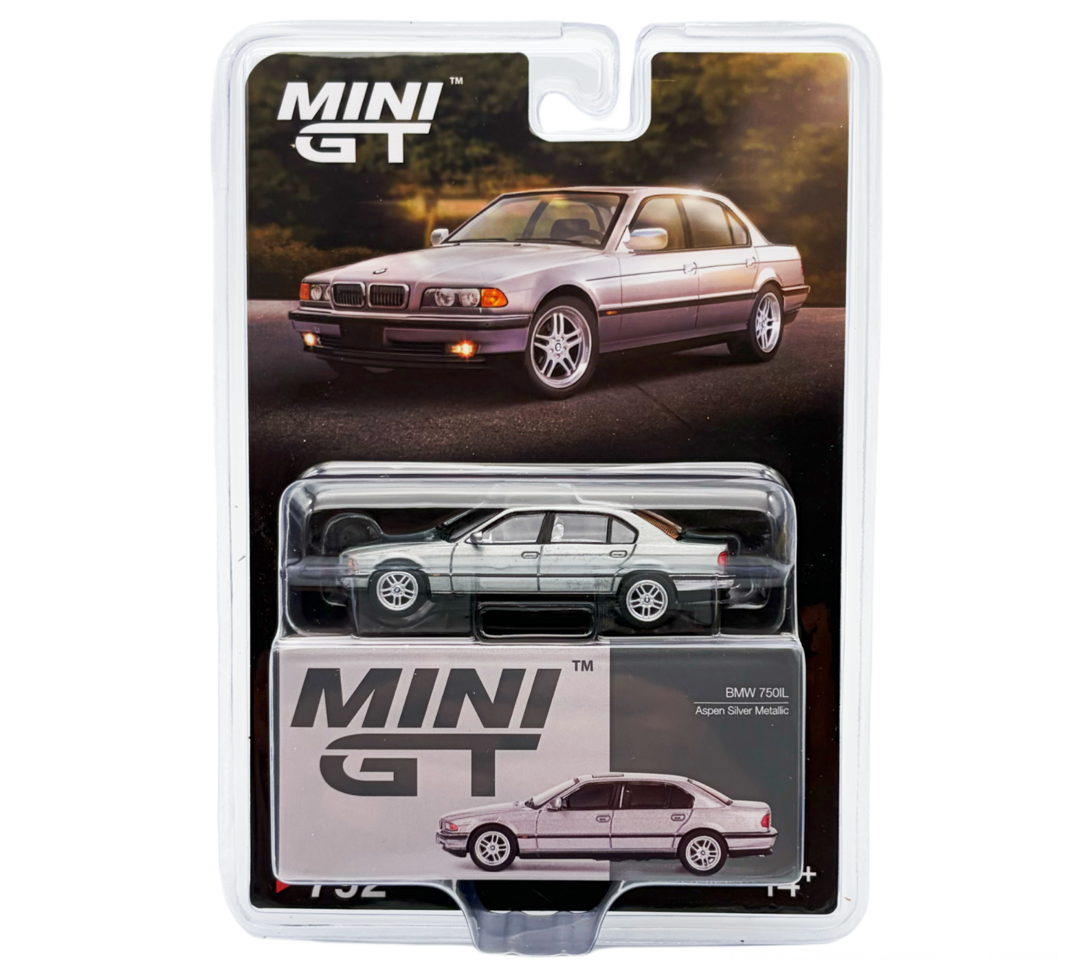 1/64 BMW 750IL ASPEN SILVER METALLIC “CHASE” (SILVER INTERIORS)- MINI GT
