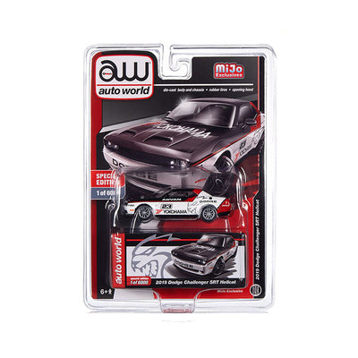1/64 2019 DODGE CHALLENGER SRT HELLCAT “YOKOHAMA” - AUTO WORLD