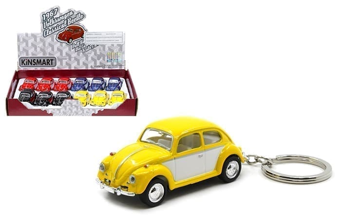 1/64 1967 VOLKSWAGEN BEETLE TWO TONE KEYCHAIN - KINSMART