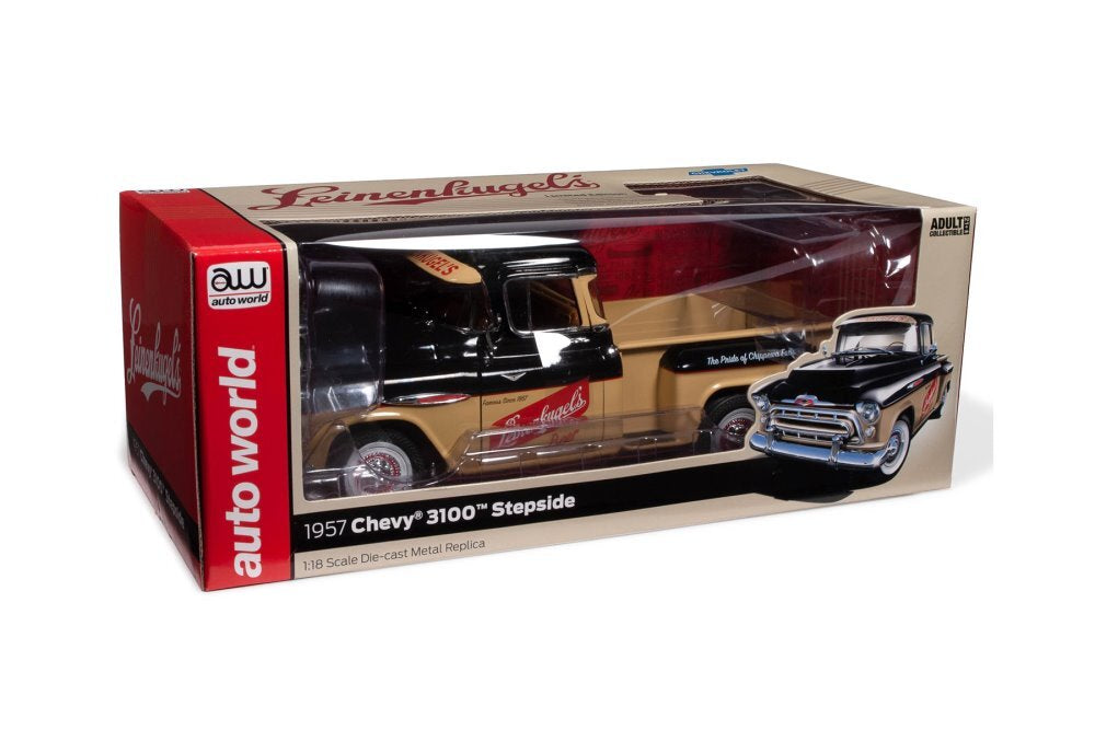 1/18 1957 CHEVY 3100 STEPSIDE - AUTO WORLD