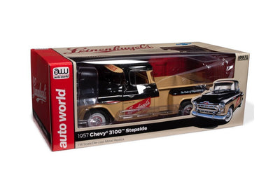 1/18 1957 CHEVY 3100 STEPSIDE - AUTO WORLD