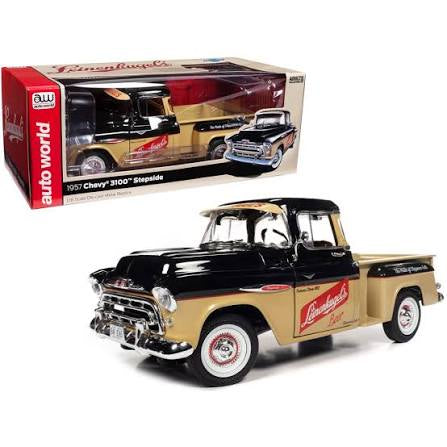 1/18 1957 CHEVY 3100 STEPSIDE - AUTO WORLD