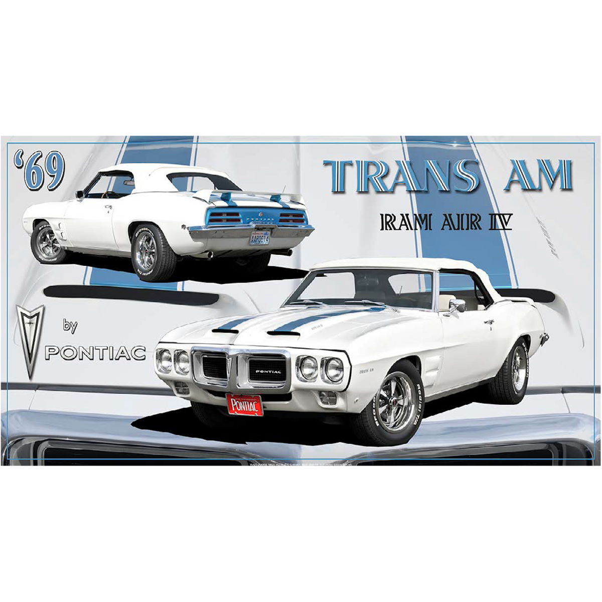 VINTAGE TIN SIGN - PONTIAC TRANS AM