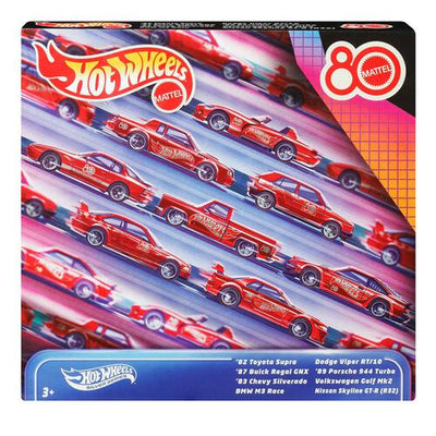HOT WHEELS SILVER SERIES MATTEL 80TH 8 PACK
