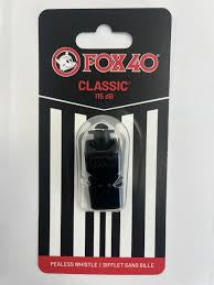 PITO FOX 40 CLASSIC 115 DB - BLACK WHISTLE