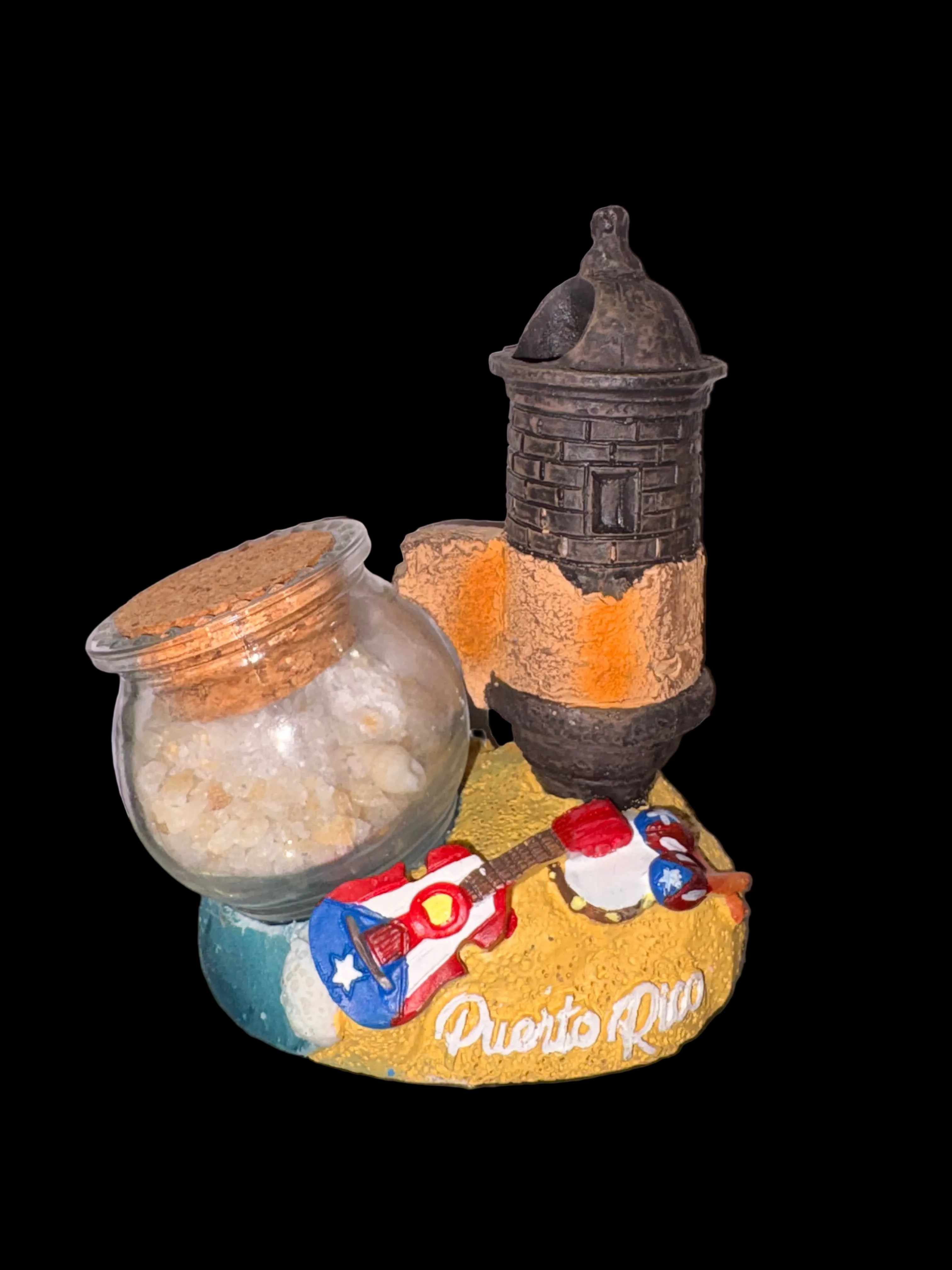PEN HOLDER SAND GARITA - PUERTO RICO LAPICERO GARITA CON ARENA