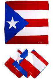 PUERTO RICO FLAG HANDKERCHIEF - PAÑUELO BANDERA DE PUERTO RICO - BANDANA (WITH PUERTO RICO NAME)