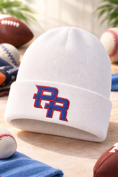 BEANIE HAT PUERTO RICO (BLUE LETTERS)