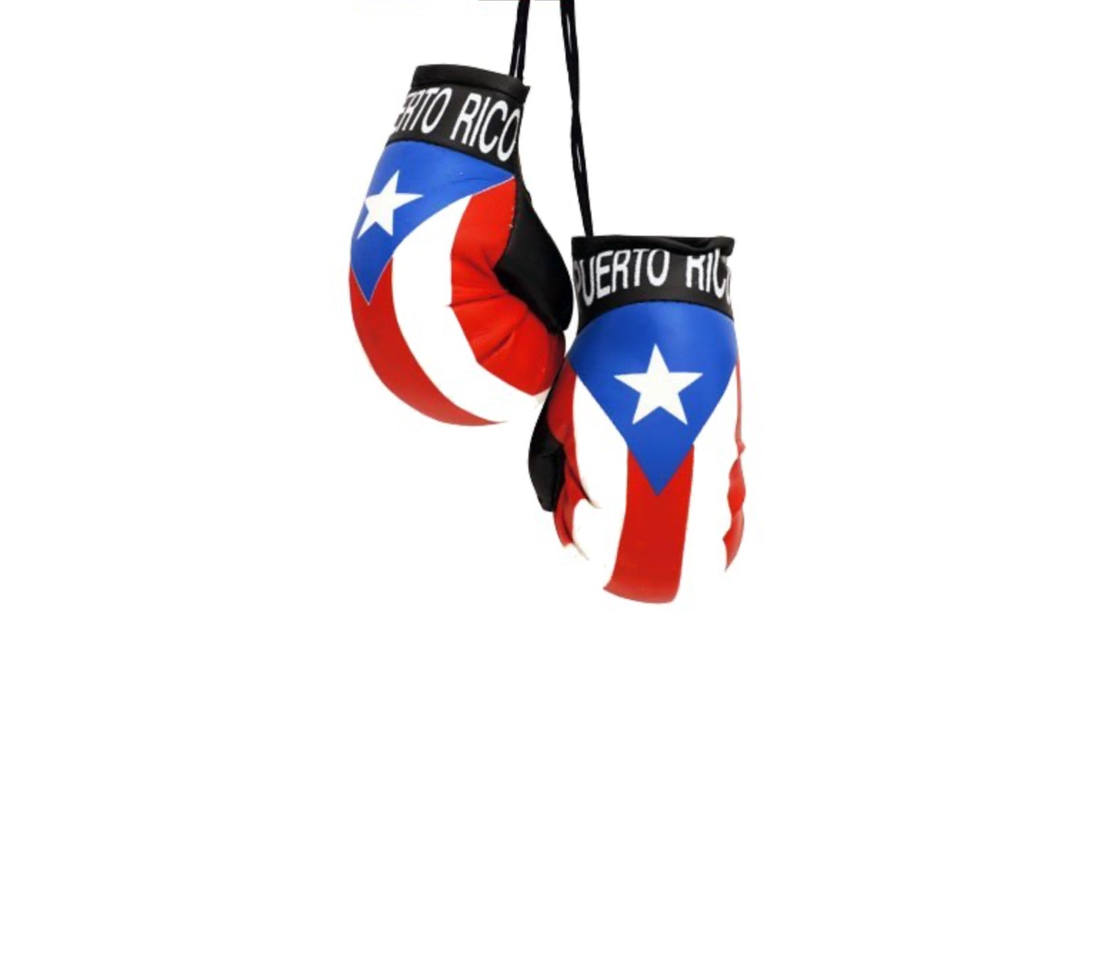 Llavero con guantes de boxeo y bandera de PR