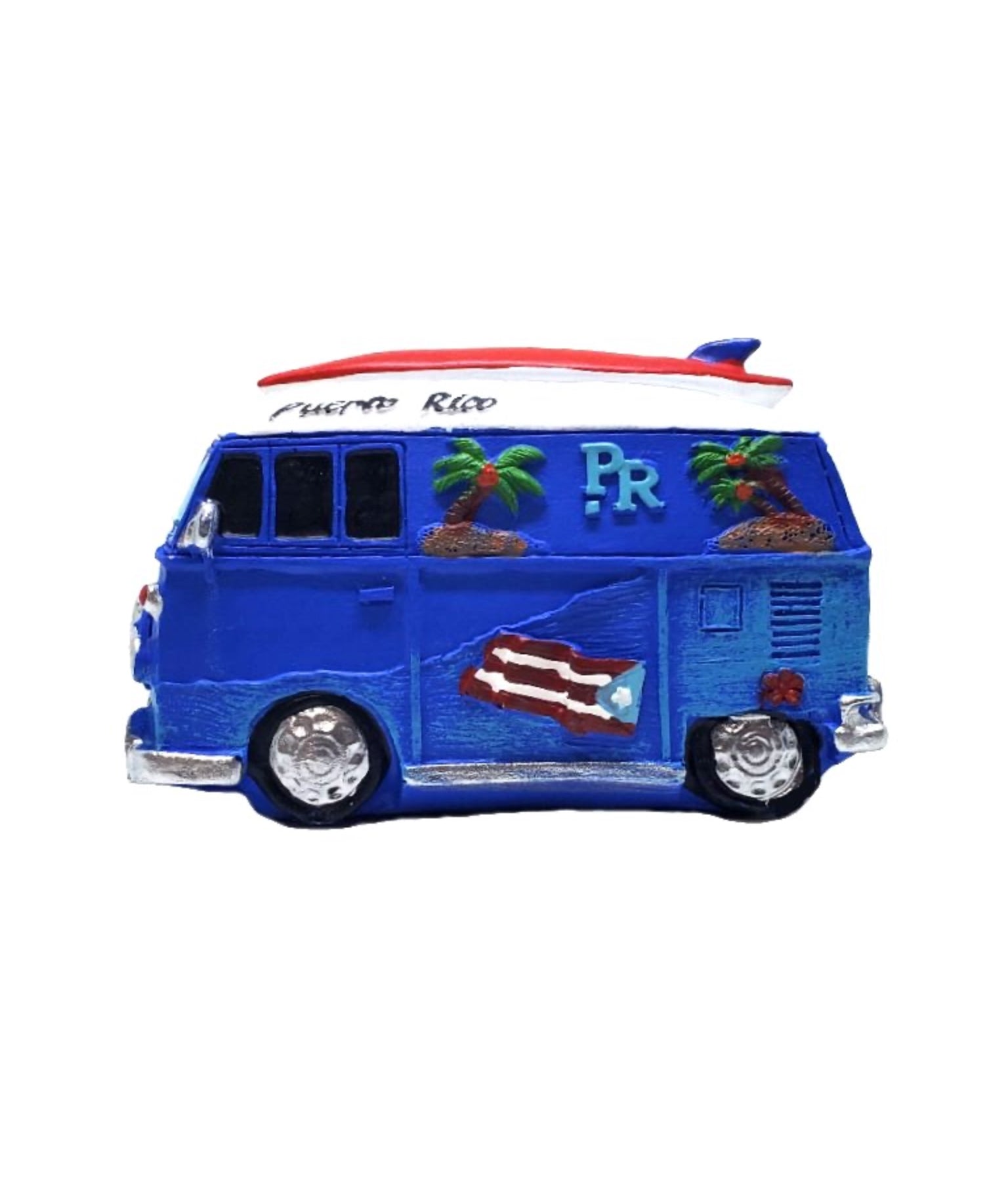 Puerto Rico VW Surf Bus Figures 4" Inches