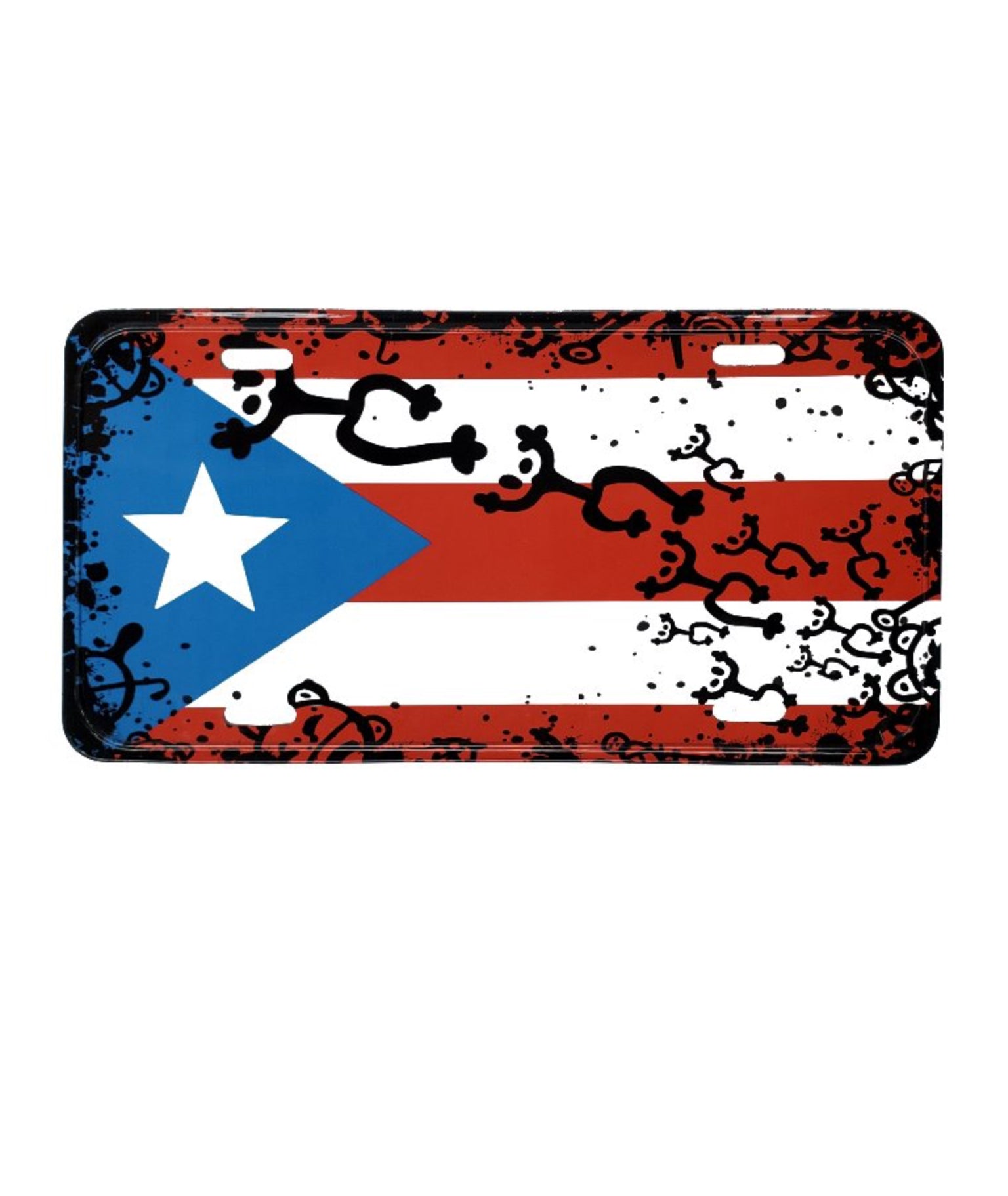 Tablilla Puerto Rico Flag & Coqui Taino Jeroglifico