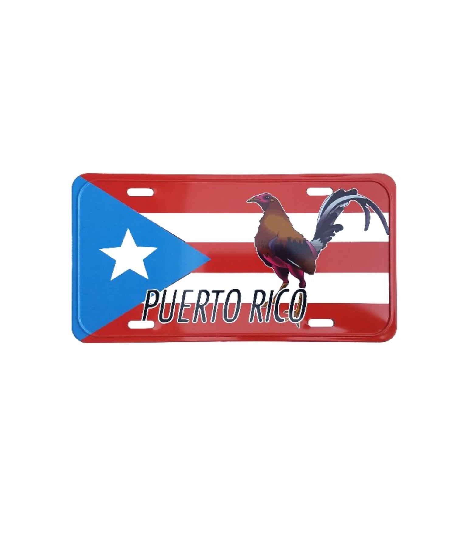 Tablilla Puerto Rico Flag & Gallo