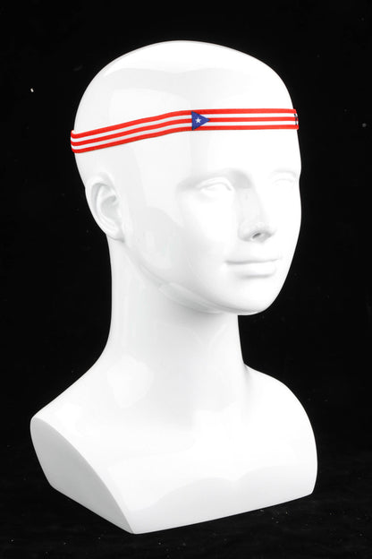 Sport headband con bandera de Puerto Rico
