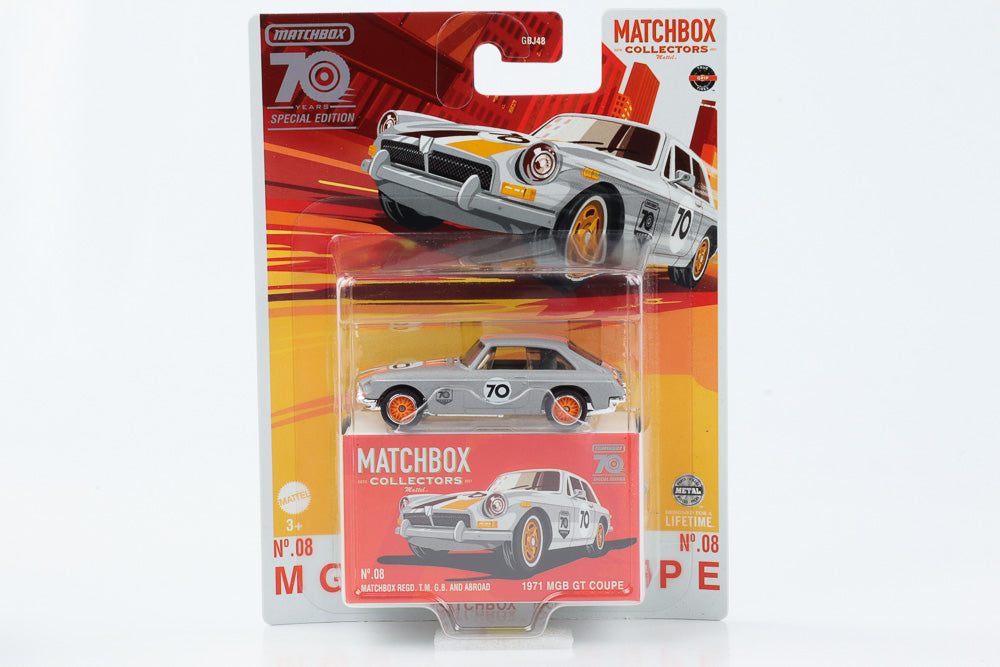 1/64 1971 MGB GT COUPE - MATCHBOX 70 YEARS SPECIAL EDITION