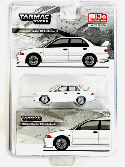 1/64 MITSUBISHI LANCER EVOLUTION RS lll WHITE - TARMACWORKS