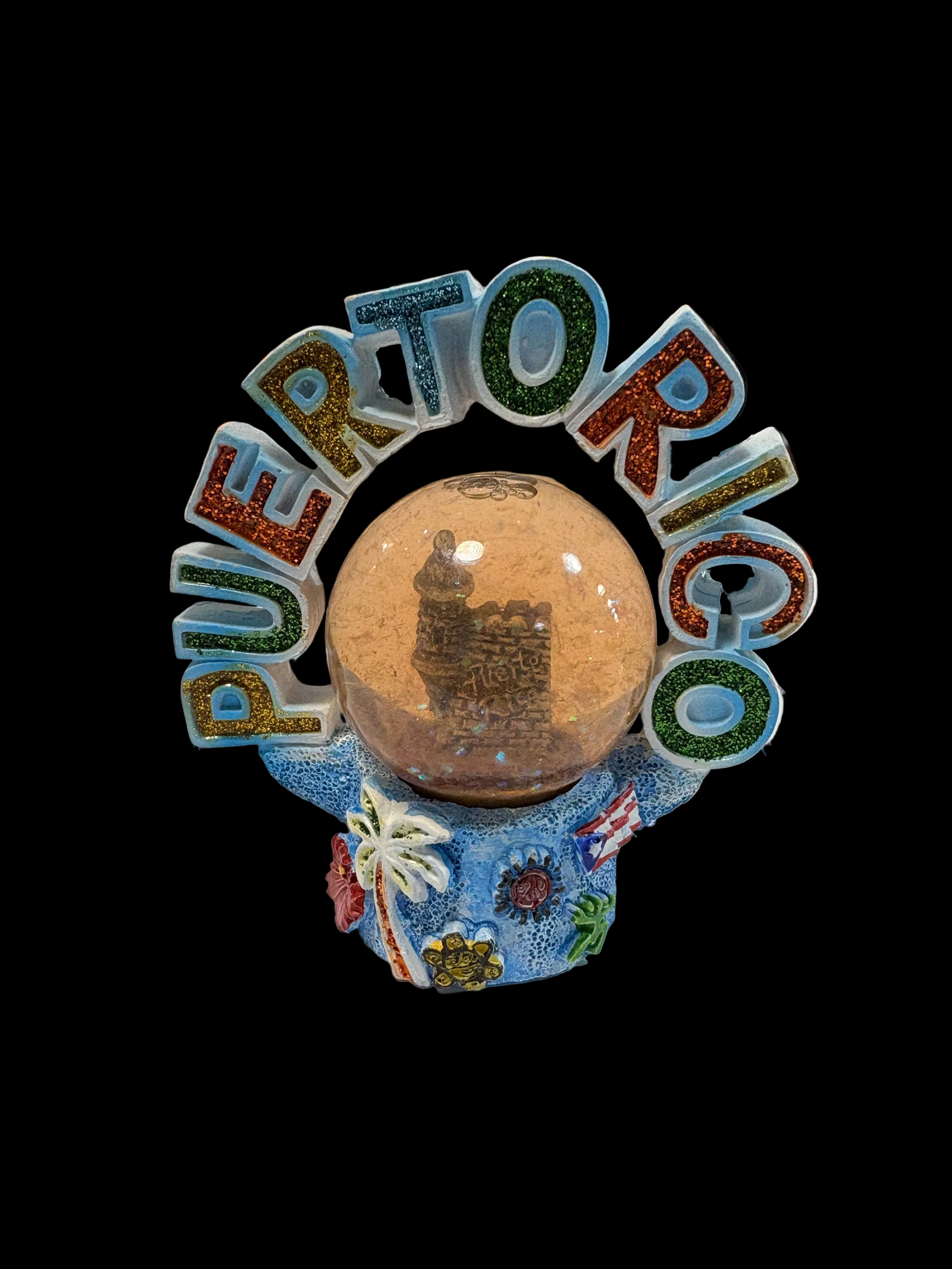 PUERTO RICO WATERBALL WITH GARITA INSIDE