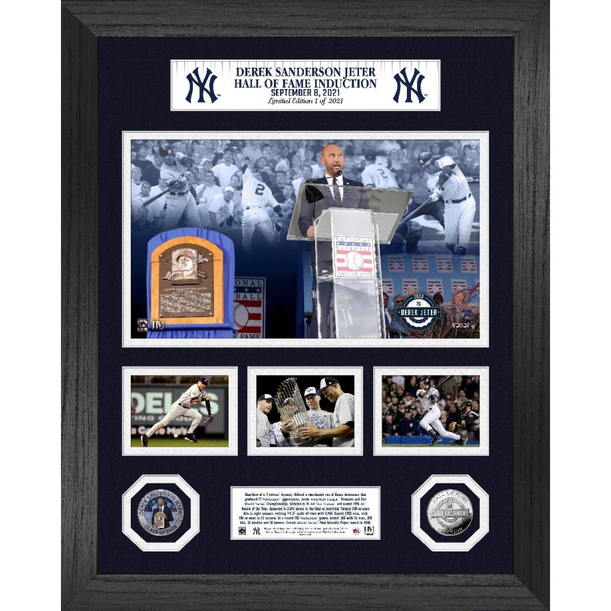 DEREK JETER INDUCTION DAY MARQUEE SILVER COIN PHOTO MINT