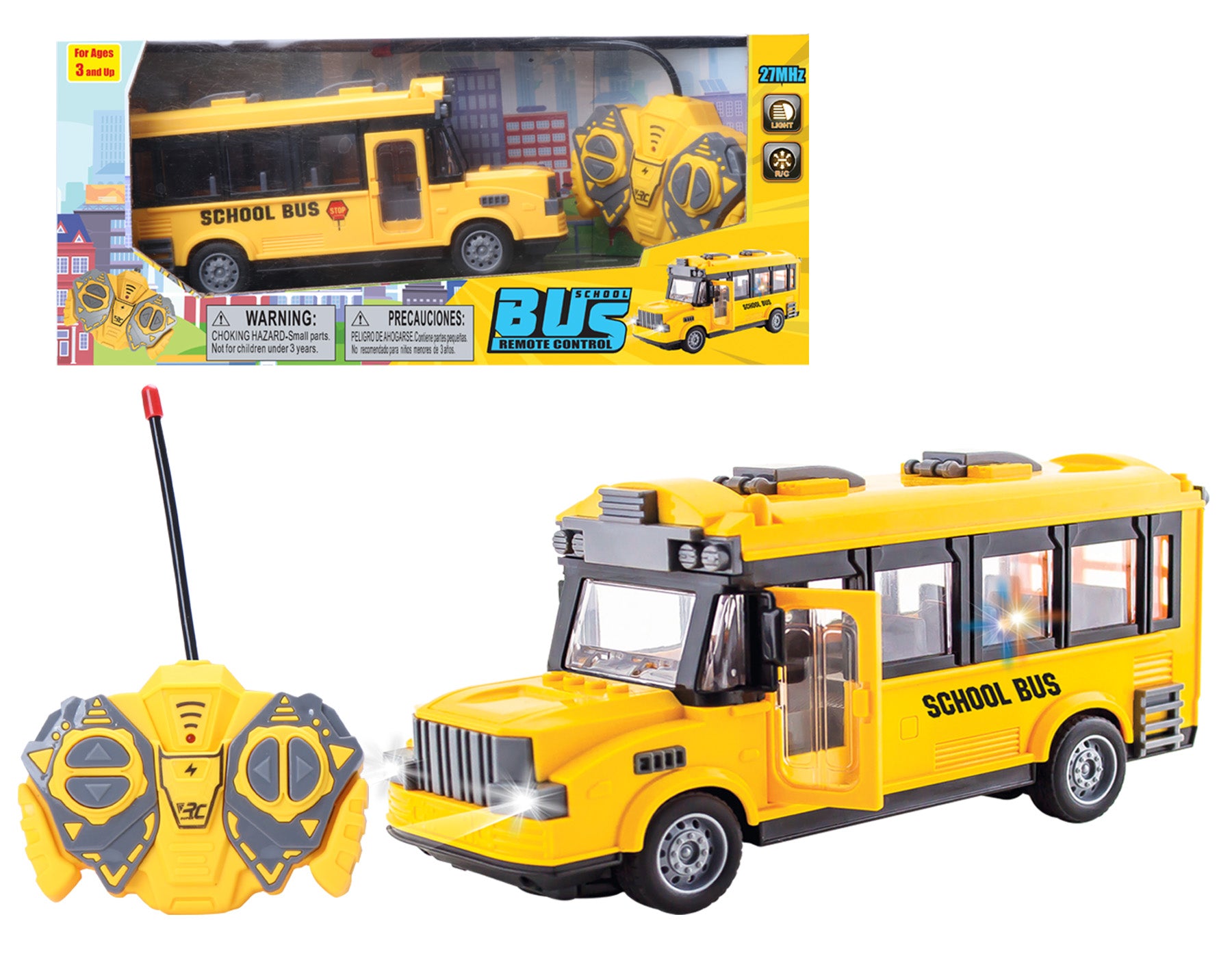 RADIO CONTROL MODERN SCHOOL BUS WITH LIGHTS ITEM # JH75-1