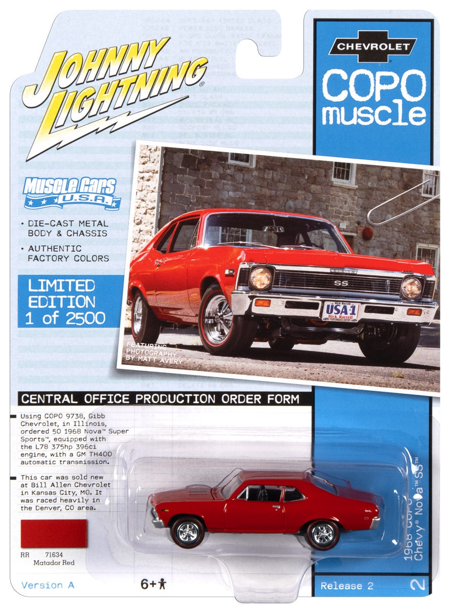 1:64 1968 Chevy Nova SS - Rojo