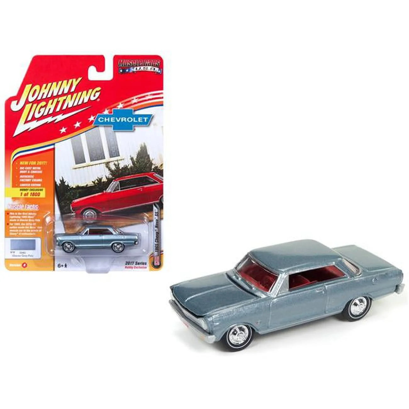 1/64 1965 CHEVY NOVA SS JOHNNY LIGHTNING - MUSCLE CARS USA