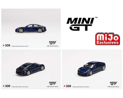 1/64 PORSCHE TAYCAN TURBO S GENTIAN BLUE METALLIC