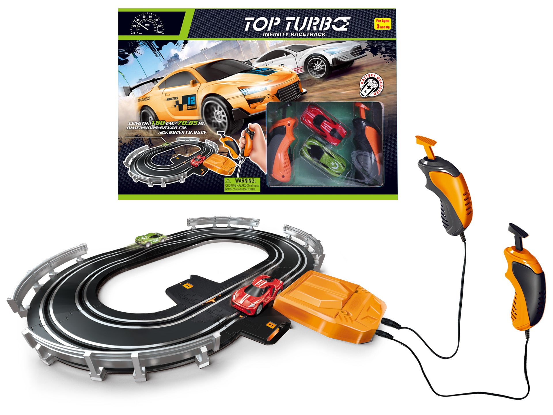 TURBO CHARGER RACE TRACK SET (BATERRY OPERATED) - ITEM #MT1125