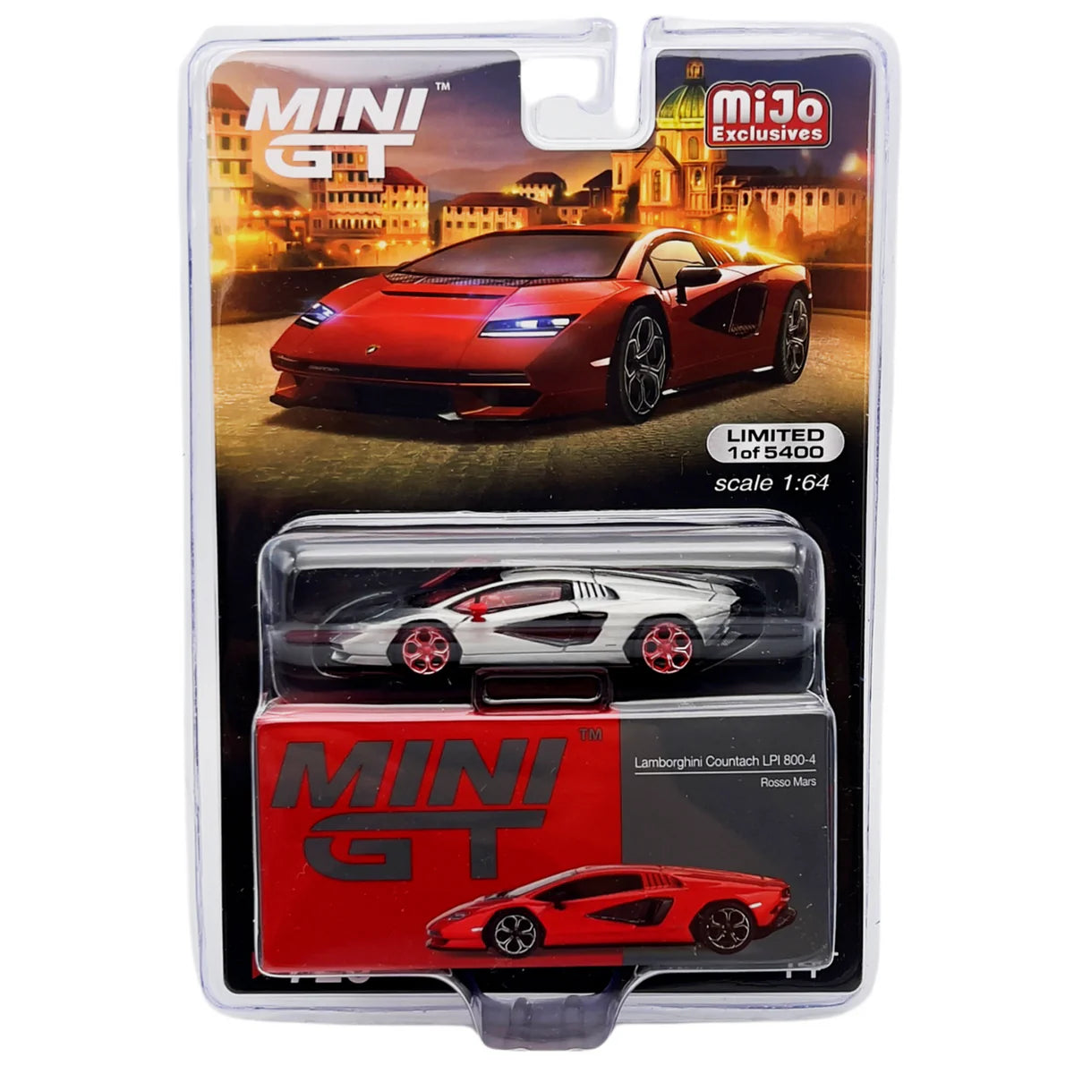 1/64 LAMBORGHINI COUNTRACH LPI 800-4 ROSSO MARS "RAW" (CHASE EDITION)