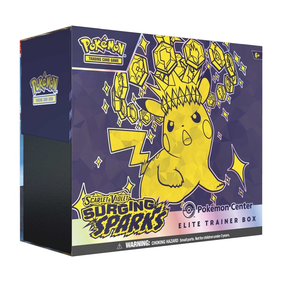 CAJA DE ENTRENADORES DE ÉLITE DE POKEMON CHISPAS AUMENTANTES ESCARLATA Y VIOLETA